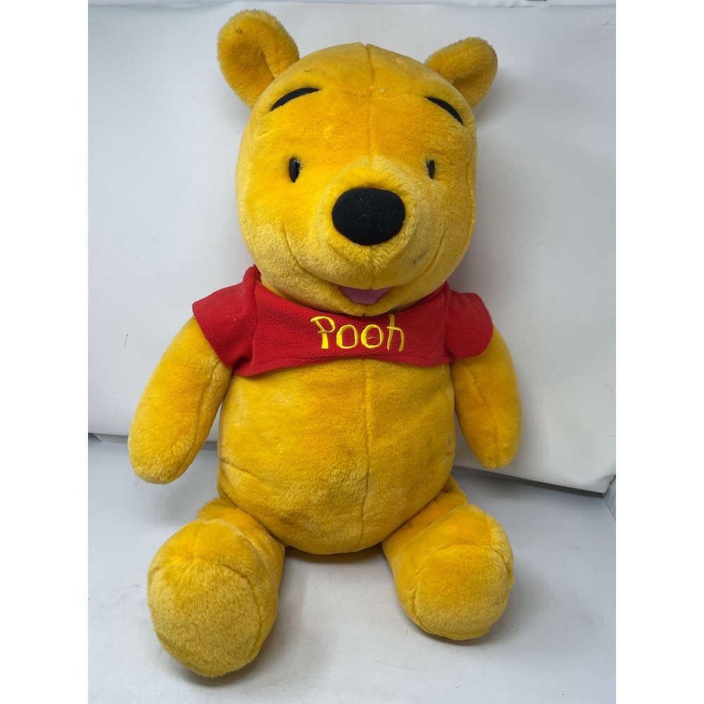 Winnie the Pooh I Talk! Plush Doll Toy Yellow‎ Red Disney Animated Character